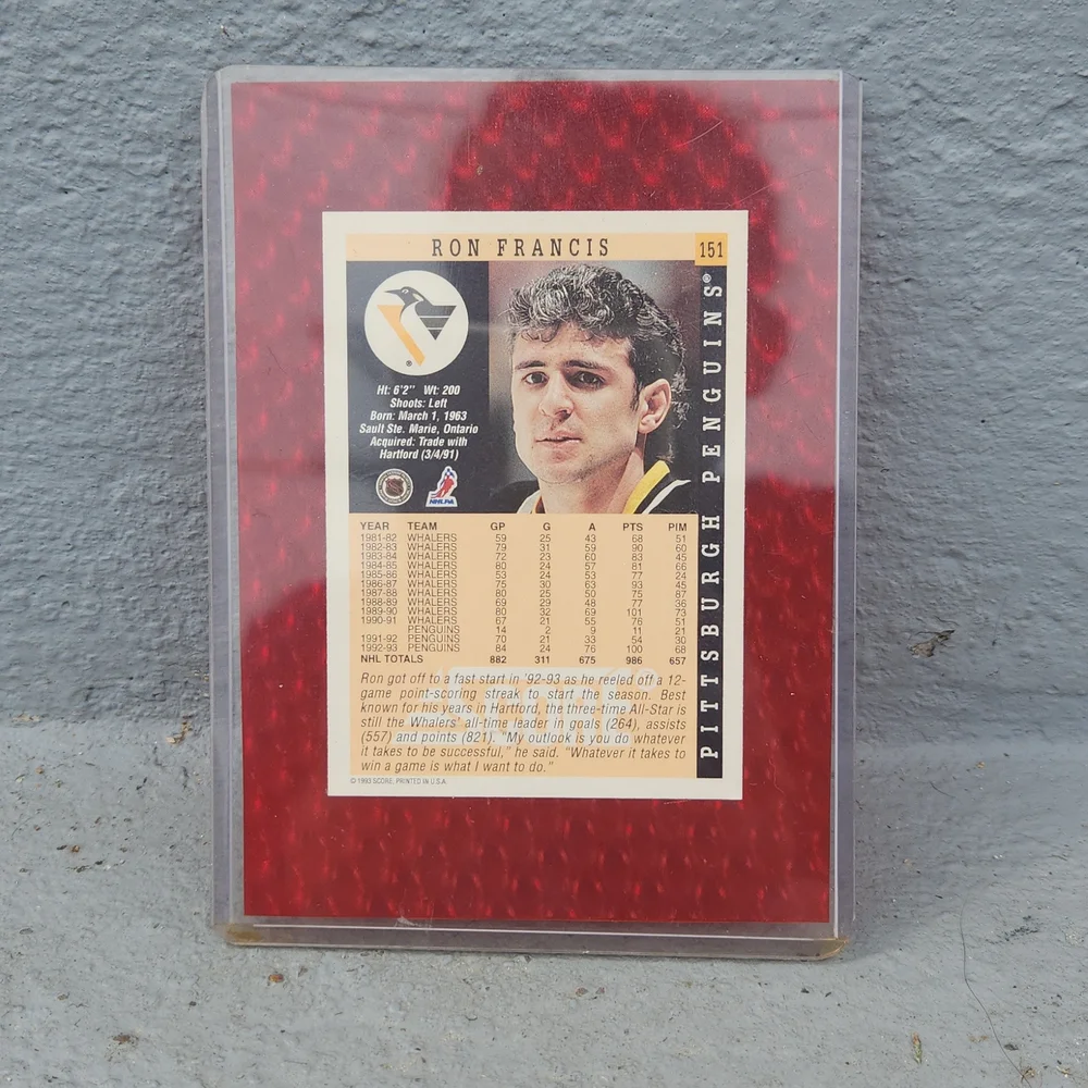 Ron Francis hockey trading card sealed - Picture 2 of 2